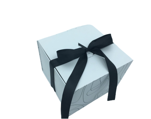 Dişli Şerit Çift Açılış Yarım Katlı Grafiti Noel Hediye Kutusu Yumurta Paketleme