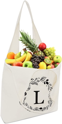 Kadın Büyük Kanvas Tote Çanta Yeniden Kullanılabilir 5,91 x 4,45 x 3,7 inç