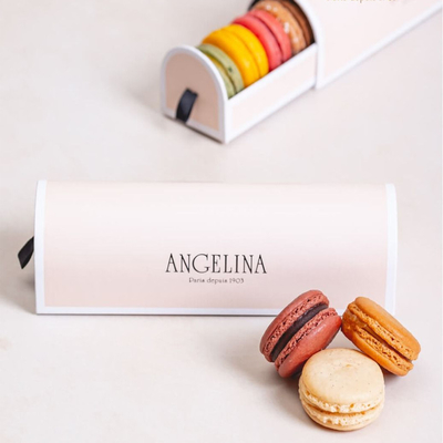 Çerezler Noel Macaron Hediye Kutusu Karton Özel