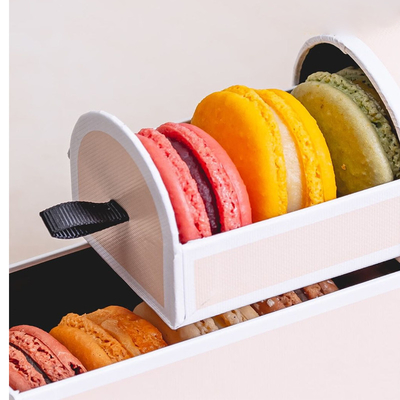 Çerezler Noel Macaron Hediye Kutusu Karton Özel